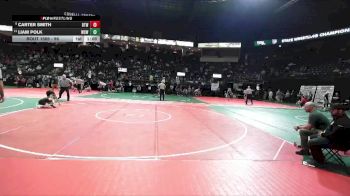 96 lbs Semifinal - Carter Smith, BTWA vs Liam Polk, WSW1