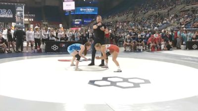 120 lbs Champ. Rd Of 128 - Hunter Edmondson, Idaho vs Aubrey Bowman, Michigan