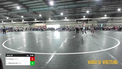 115 lbs Round Of 32 - Kameron Green, Nebraska Wrestling Academy vs Logan Welmerink, MIGRTC