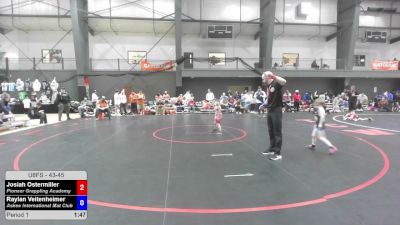43-45 lbs Champ. Round 3 - Josiah Ostermiller, Pioneer Grappling Academy vs Raylan Veitenheimer, Askeo International Mat Club