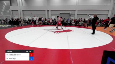 157 lbs 1/4 Final - Trey Straquadine, Oh vs Ethan Harvey, Il