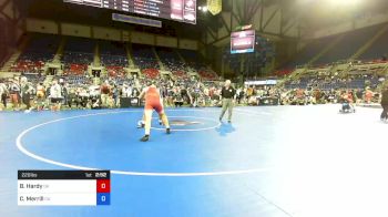 220 lbs Rnd Of 64 - Brogan Hardy, Oklahoma vs Coby Merrill, California