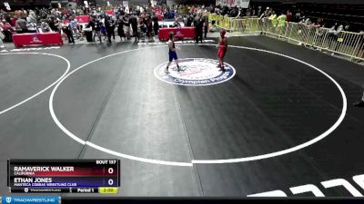 105-114 lbs Round 1 - RaMaverick Walker, California vs Ethan Jones, Manteca Cobras Wrestling Club