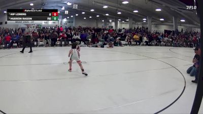 27 lbs Semifinal - Kip Loberg, Arlington Eagles vs Hudson Ragon, Palmyra Wrestling Club