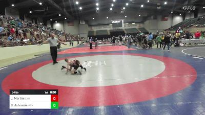 64 lbs Consi Of 8 #2 - Jared Martin, South Paulding Junior Spartans Wrestling Club vs Beau Johnson, Jackson County Wrestling Club