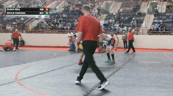 135_B lbs 7th Place - Elijah Bell, Penn Trafford vs Skylr Fontana, Western Wayne