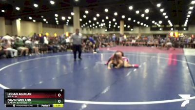 144 lbs Round 1 (6 Team) - Logan Aguilar, WALA vs Davin Wieland, Alabama Elite Gold