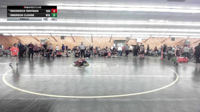 85 lbs Final - Broderick Whitman, Port Crane vs Emerson Clouse, Wyalusing