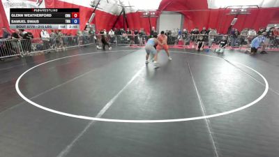 215 lbs Cons. Rd Of 16 - Glenn Weatherford, Callan Wrestling Academy vs Samuel Swais, The Wrestling Academy