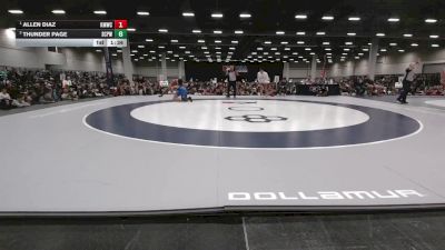 157 lbs 1st Place Match - Allen Diaz, Kearney MatCats Wrestling Club vs Thunder Page, South Central Punisher Wrestling
