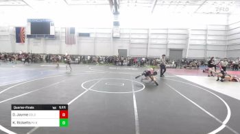 130 lbs Quarterfinal - Demetri Jayme, Gold Rush Wrestling vs Karsyn Ricketts, PV Bighorns