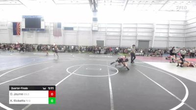 130 lbs Quarterfinal - Demetri Jayme, Gold Rush Wrestling vs Karsyn Ricketts, PV Bighorns