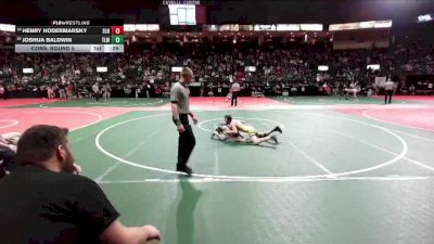 102 lbs Cons. Round 5 - Joshua Baldwin, TLWA vs Henry Hodermarsky, SLN1