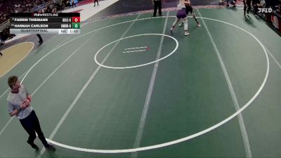 Quarterfinal - Hannah Carlson, Omaha Bryan Girls vs Farrin Thiemann, Bellevue East Girls