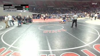 4A Boys 132 lbs Champ. Round 1 - Evan Hernandez, Newport Boys vs Chance Yancey, Crook County Boys