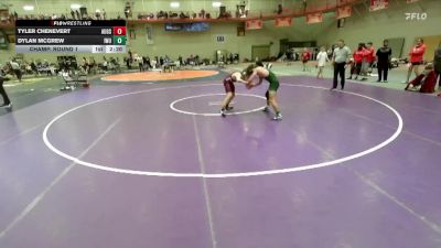 125 lbs Champ. Round 1 - Tyler Chenevert, Augsburg vs Dylan McGrew, Illinois Wesleyan