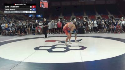 157 lbs Cons. Sub-rd Of 64 - Luke Louzensky, Tennessee vs Cash Wheat, Maryland