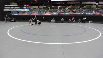 160 lbs Semifinal - Latifah McBryde, Life vs Mercy Adekuoroye, Wayland Baptist