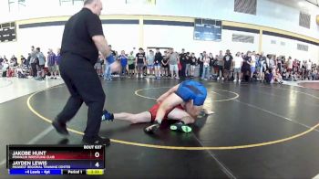 150 lbs Cons. Round 3 - Jakobe Hunt, Franklin Wrestling Club vs Jayden Lewis, Midwest Regional Training Center