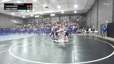 165 lbs Cons. Semi - Carlo Cortez, East Bakersfield vs Clayton Divine, Caruthers