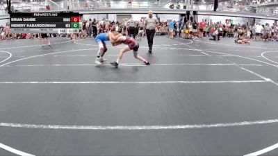 110 lbs Round 2 (8 Team) - Brian Danbe, RedNose WS vs Henery Habardzumian, New England Gold