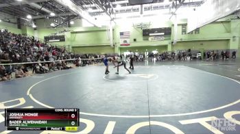 144 lbs Cons. Round 3 - Bader Alwehaidah, GRANADA HILLS vs Joshua Monge, University