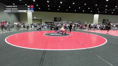 120 lbs Quarters - Landon Dietz, Cowboy Wrestling Club vs Kaden Sergio, Sebolt Wrestling Academy