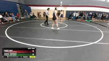 185 lbs Round 3 - Emma Thomas, Cypress Creek (Girls) vs Mary Roy, Cypress Ranch (Girls)