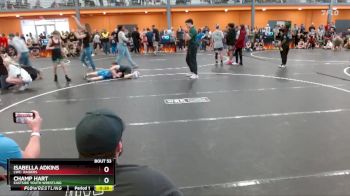 85 lbs Round 2 - Isabella Adkins, LWC: Raiders vs Champ Hart, Eastside Youth Wrestling