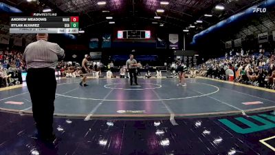 190 lbs Finals (2 Team) - Andrew Meadows, Mount Airy High School vs Rylan Alvarez, Uwharrie Charter Academy