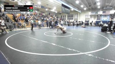 144 lbs 3rd Place Match - Jeremy Valdez, Servite vs Kyle Da Nobrega, South Torrance