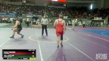 D 1 220 lbs Champ. Round 2 - Eli Latilois, Baton Rouge vs Kale Messer, Zachary