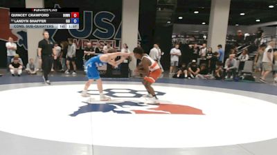 65 kg Cons. Sub-quarters - Quincey Crawford, BullTrained Wrestling vs Landyn Shaffer, Gorilla Grapplers Inc