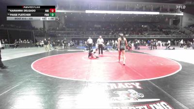 135 lbs 5th Place Match - Paige Fletcher, Ponderosa vs Karianna Delgado, Inderkum