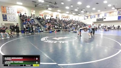 157 lbs Champ. Round 2 - Leonard Martinez, Franklin vs Alexis Hernandez, California