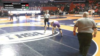 3A 190 lbs Quarterfinal - Ryan Rosch, Wheaton (North) vs John Rappa, Rolling Meadows