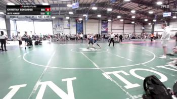 100 lbs Rr Rnd 2 - Christian Benevides, Iron Faith Wrestling vs Jett Hines, Team Barracuda MS