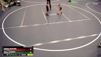 48 lbs Quarterfinals (8 Team) - Beau Valberg, Centennial vs Jonah McGuire, Stillwater