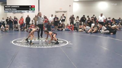 75 lbs Semifinal - Julian Lawrence, PA vs Quintin Faull, CA