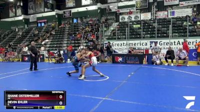 125 lbs Semifinal - Shane Ostermiller, AK vs Devin Ehler, IL