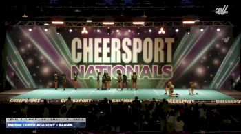 Empire Cheer Academy - Karma [2026 L2 Junior - D2 - Small - B Day 2] 2026 CHEERSPORT National All Star Cheerleading Championship
