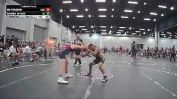 88 lbs Round 3 (8 Team) - Bo Strader, Backyard Brawlers Gold vs Karter Taylor, Rising Kingz