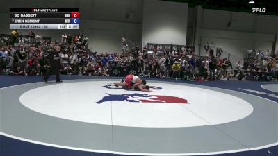 65 lbs Quarters - Bo Bassett, Bishop McCort HS vs Eren Sement, Steller Trained Wrestling
