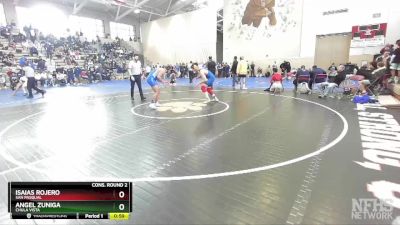 184 Boys Cons. Round 2 - Isaias Rojero, San Pasqual vs Angel Zuniga, Chula Vista