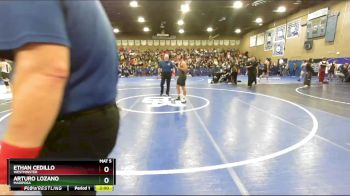 165 lbs Champ. Round 2 - Ethan Cedillo, Westminster vs Arturo Lozano, Mariposa
