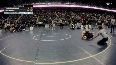 3A 132 lbs Champ. Round 1 - Till Helms, North Lincoln High School vs Josh Figueredo, West Carteret High School