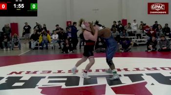 285 lbs 1st Place Match - Zeph Sivels, Midland vs Koen Mattern, Hastings