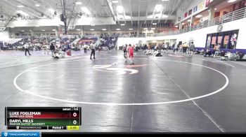 133 lbs Cons. Semi - Daryl Mills, Missouri Baptist University vs Luke Fogleman, Grand View (Iowa)