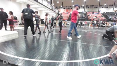 96 lbs Rr Rnd 5 - Cristian Monroy, Tulsa Blue T Panthers vs Addilyn Ashton, Bartlesville Wrestling Club