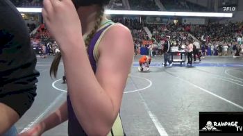 85 lbs Quarterfinal - Andersyn Zabokrtsky, Ogden`s Outlaws vs Emma Weakly, Iron Grapplers